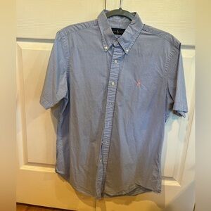 Men’s Polo Ralph Lauren - Blue and White Checkered Button Down
